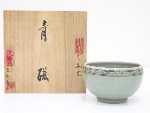 天馬窯　青磁茶碗